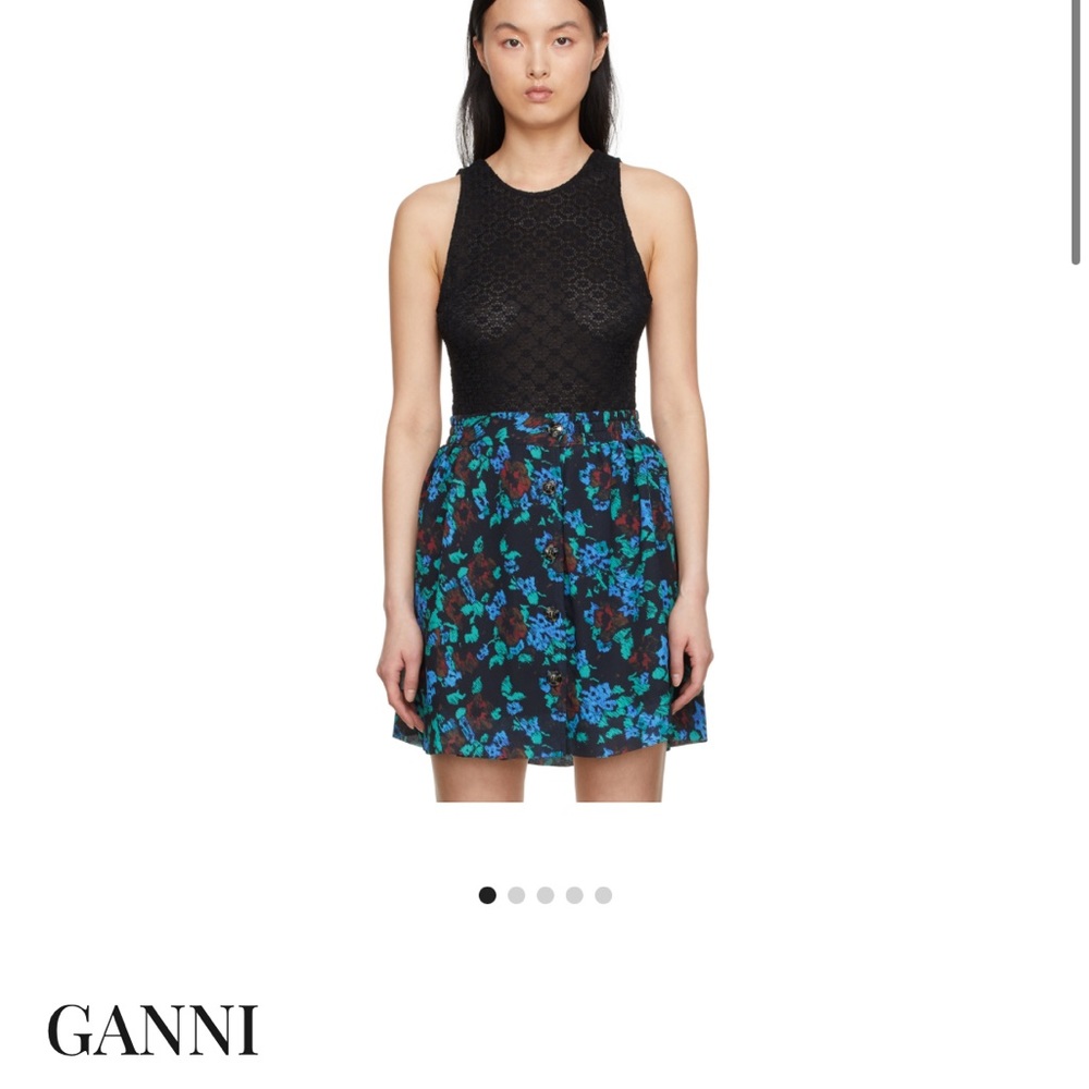 NWOT Ganni Lace Low Back Bodysuit - Medium